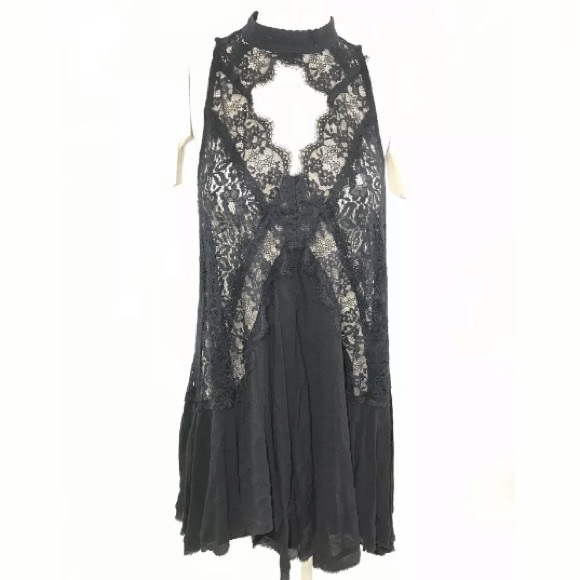 Free People Tell Tale Heart Dress Lace Cut Out - Picture 2 of 8